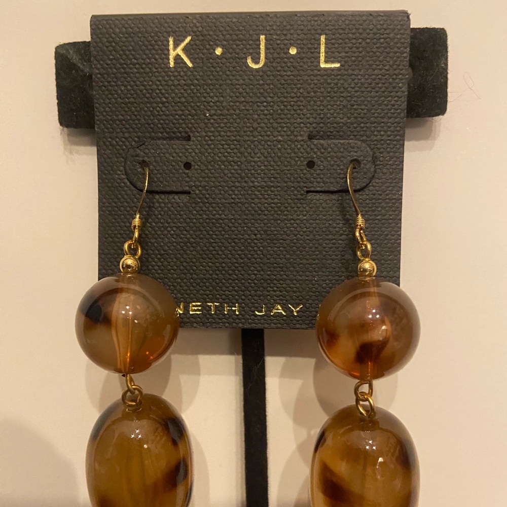Kenneth Jay Lane Animal Print earrings